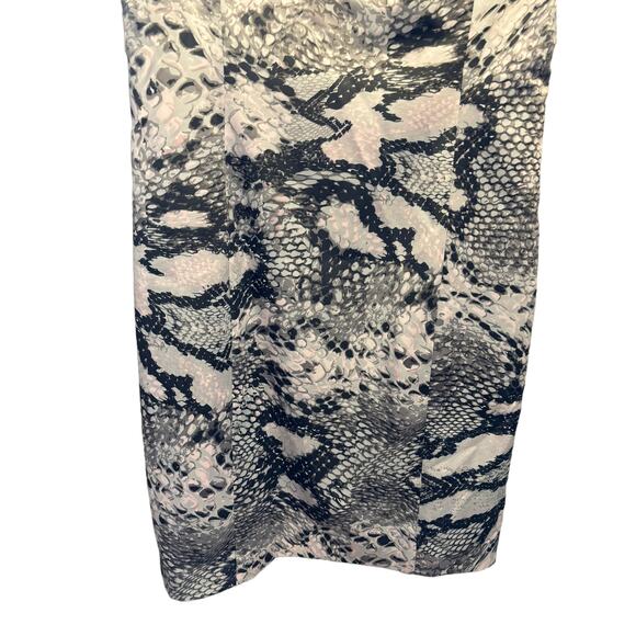 Boston Proper Sheath Dress Women's Size 6 Animal Print Satin Sleeveless Mini - Picture 7 of 15
